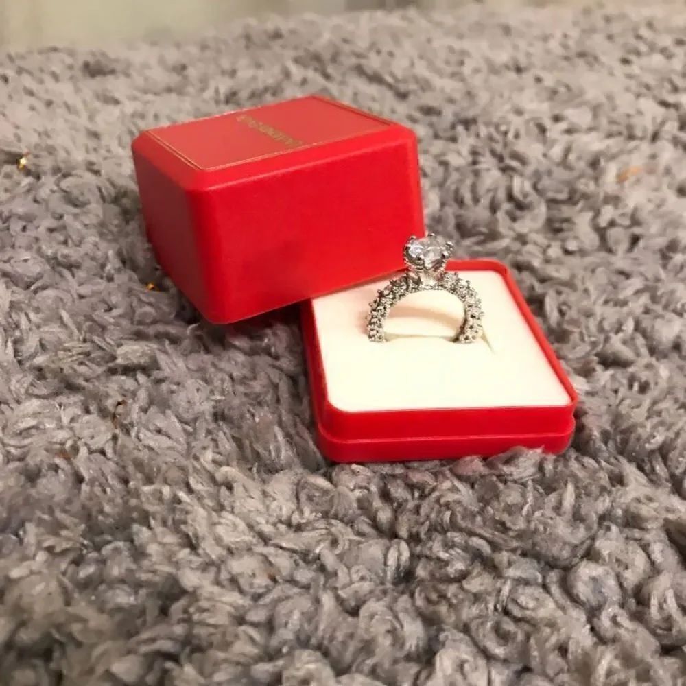 Simulated Diamond Wedding Engagement Ring Set - Picture 8 of 8